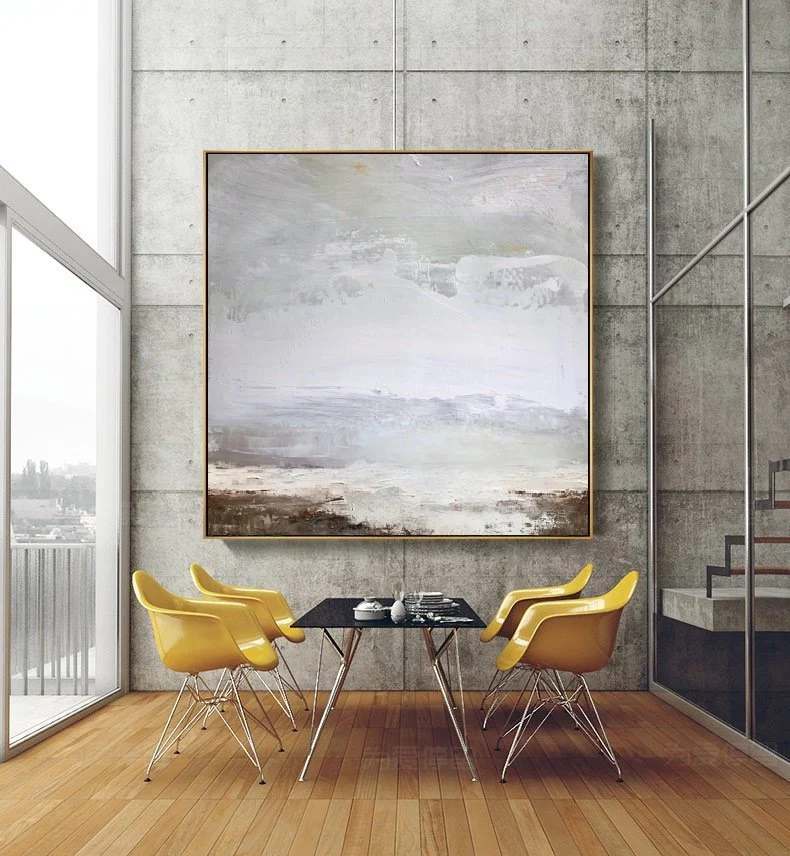 Scenic Gray Abstract Canvas Wall Art KLZ14 wall art